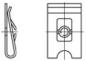 Preview: Sheet metal snap nut 6.3 (sheet metal size 0.8-1.5), galZn-white